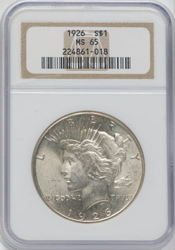 1926 $1 Peace Dollar NGC MS65