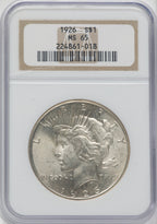 1926 $1 Peace Dollar NGC MS65