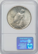 1926 $1 Peace Dollar NGC MS65