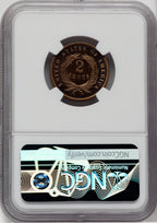 1865 2C CA Proof Two Cent Pieces NGC PR64