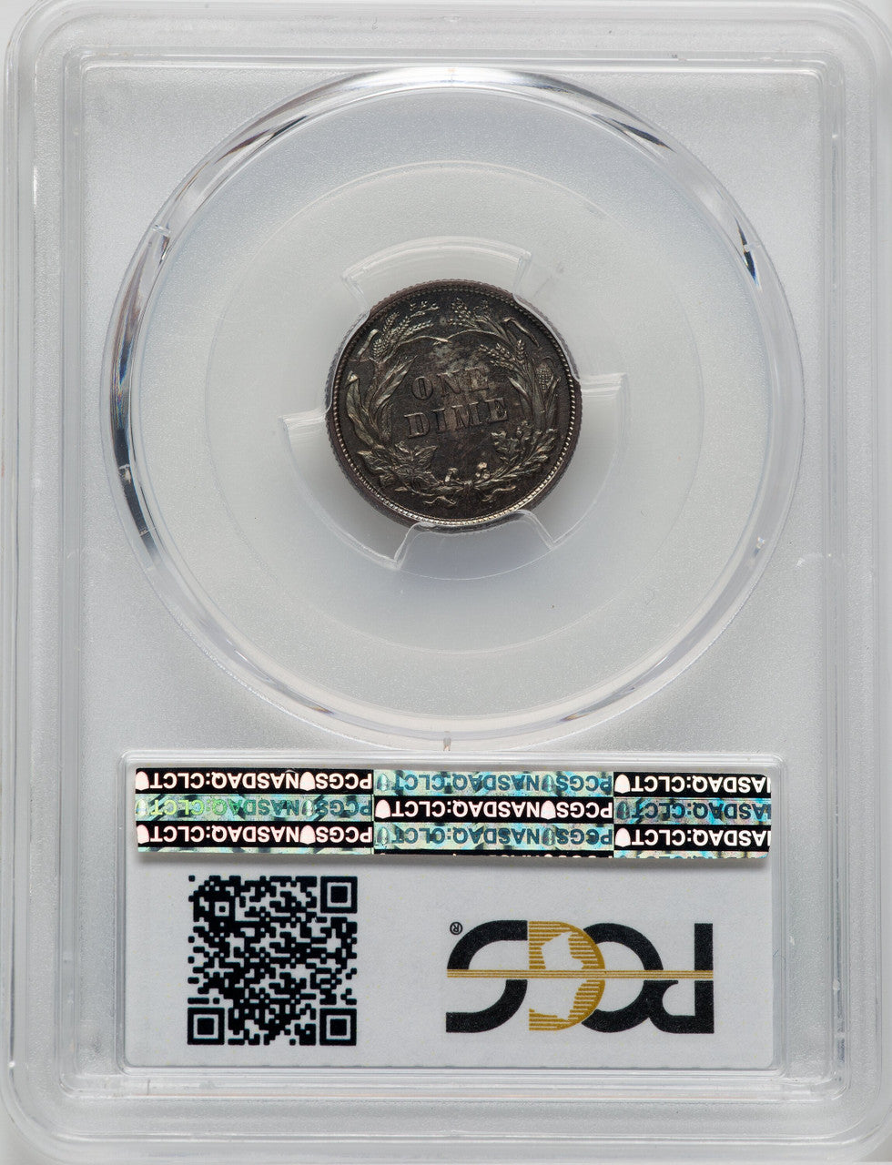 1893 10C CAC Proof Barber Dime PCGS PR66