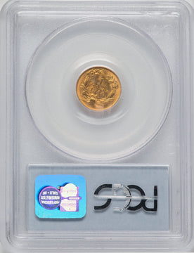 1854 G$1 Type Two Gold Dollar PCGS MS62
