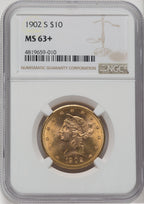 1902-S $10 Liberty Eagle NGC MS63+