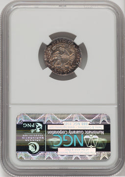 1823/2 10C Large E's JR-3 Bust Dime NGC MS65