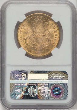 1876-S $20 Liberty Double Eagle NGC MS60