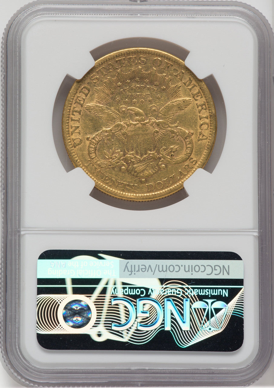 1877-S $20 Liberty Double Eagle NGC XF45