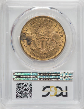 1876 $20 Liberty Double Eagle PCGS AU55