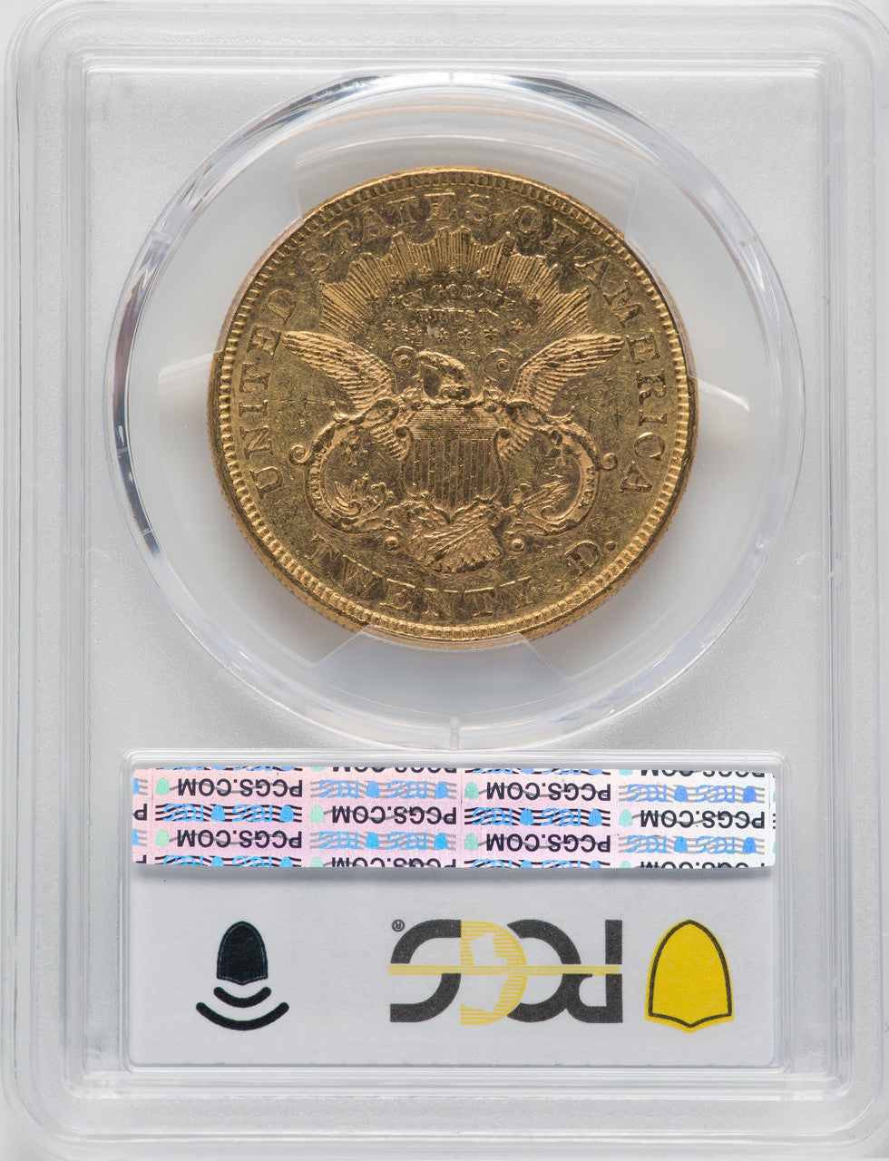 1876 $20 Liberty Double Eagle PCGS MS60