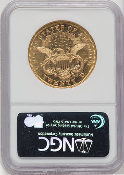 1871 $20 Liberty Double Eagle NGC AU58