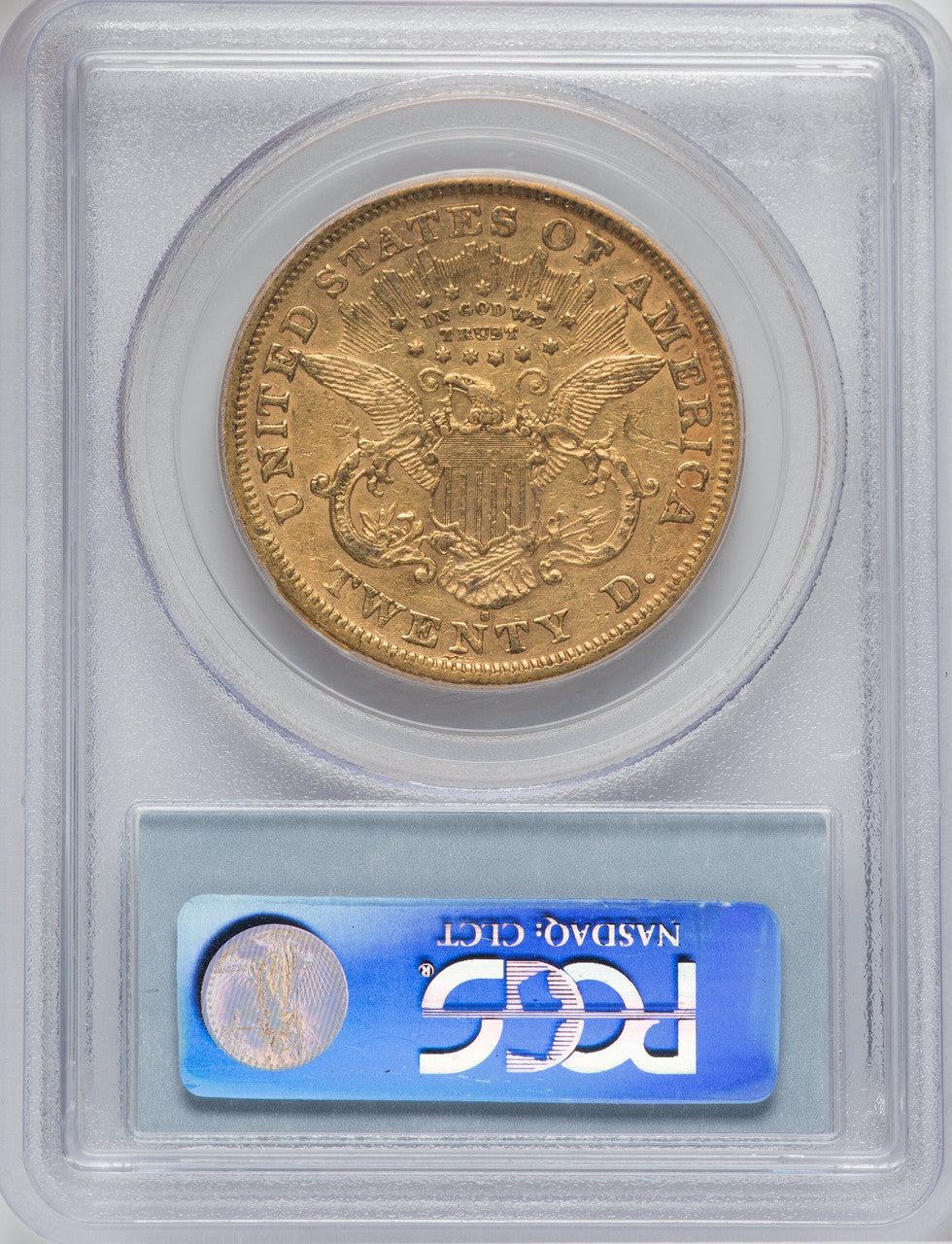 1871-S $20 Liberty Double Eagle PCGS XF45