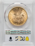 1872 $20 Liberty Double Eagle PCGS MS61