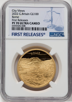 2022 G.Britain Rome Gold First Releases NGC PF70