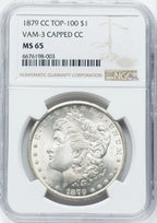 1879-CC $1 VAM 3 Capped Die Morgan Dollar NGC MS65
