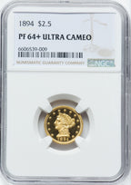 1894 $2.50 NGC Plus Proof Liberty Quarter Eagle NGC PR64+