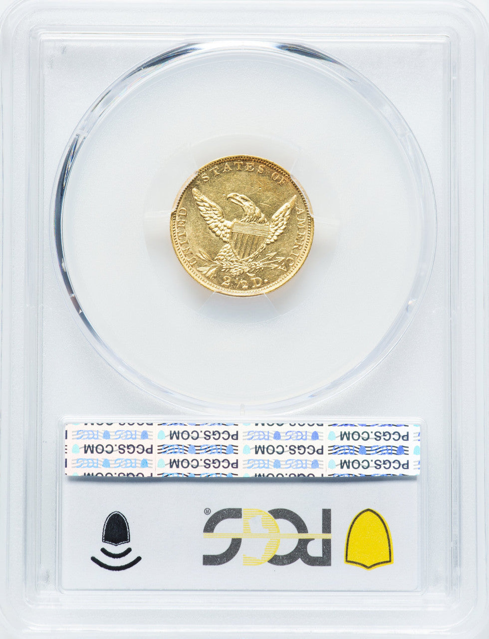 1836 $2.50 Block 8 Classic Quarter Eagle PCGS MS62