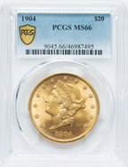 1904 $20 Liberty Liberty Double Eagle PCGS MS66