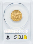 1855 $5 Liberty Half Eagle PCGS MS64+
