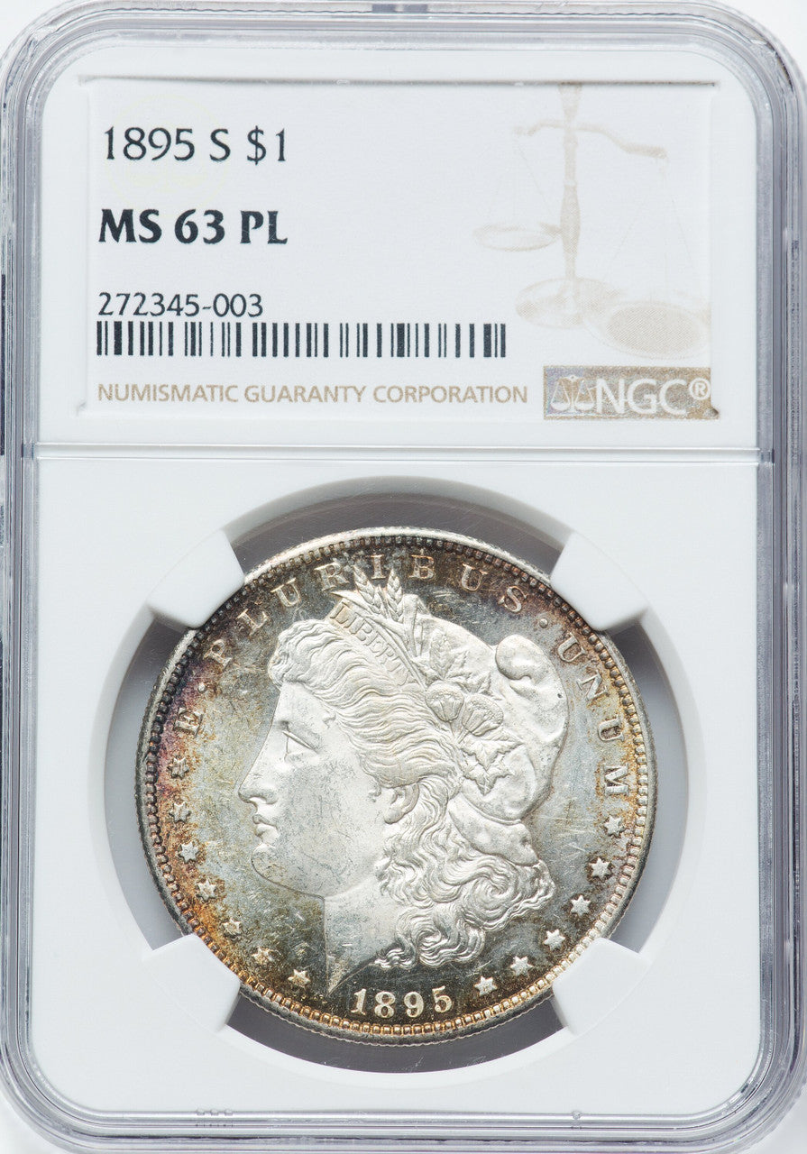 1895-S $1 PL Morgan Dollar NGC MS63