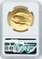 1907 $20 Flat Rim High Relief Double Eagle NGC MS64
