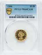 1906 $2.50 CA Proof Liberty Quarter Eagle PCGS PR64