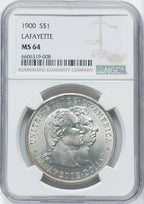 1900 Lafayette Dollar Commemorative Silver NGC MS64