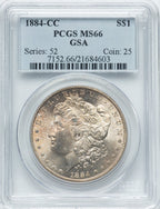 1884-CC $1 Morgan Dollar PCGS MS66