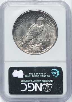 1921 $1 Peace Dollar NGC MS63