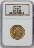 1895-O $10 Liberty Eagle NGC MS61