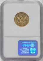 1843 $5 Liberty Half Eagle NGC AU53