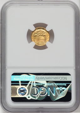 1922 G$1 Grant No Star CAC Commemorative Gold NGC MS66
