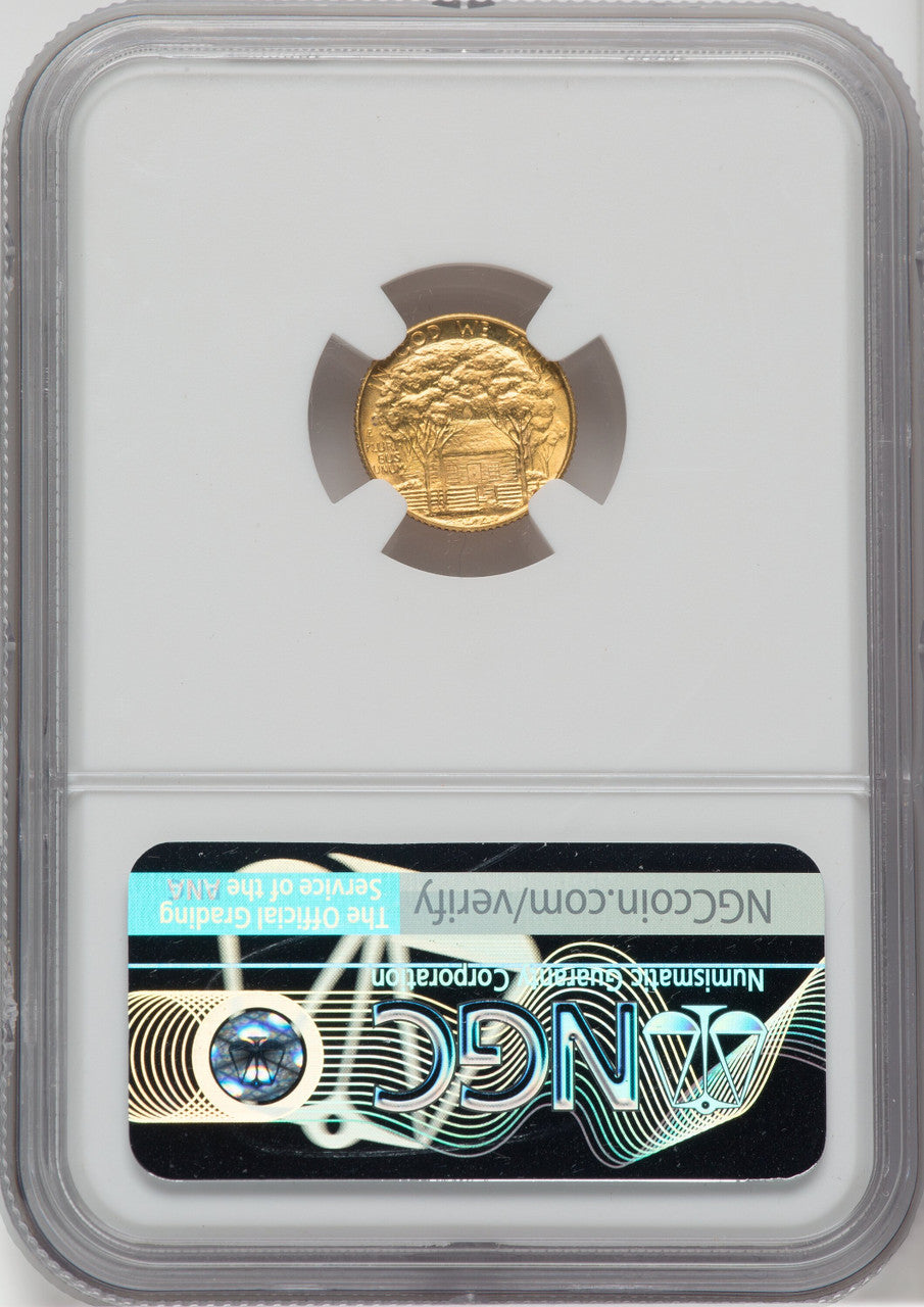 1922 G$1 Grant No Star CAC Commemorative Gold NGC MS66