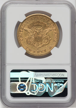 1864-S $20 Liberty Double Eagle NGC AU53