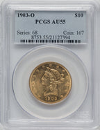 1903-O $10 Liberty Eagle PCGS AU55
