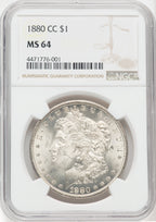 1880-CC $1 Morgan Dollar NGC MS64