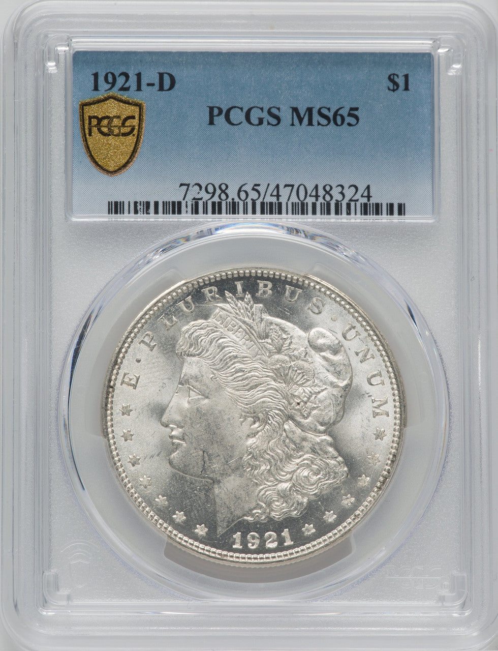 1921-D $1 Morgan Dollar PCGS MS65
