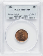 1913 1C RD Proof Lincoln Cent PCGS PR64
