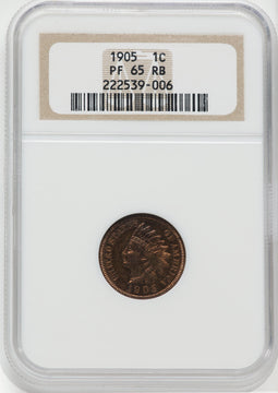 1905 1C RB Proof Indian Cent NGC PR65