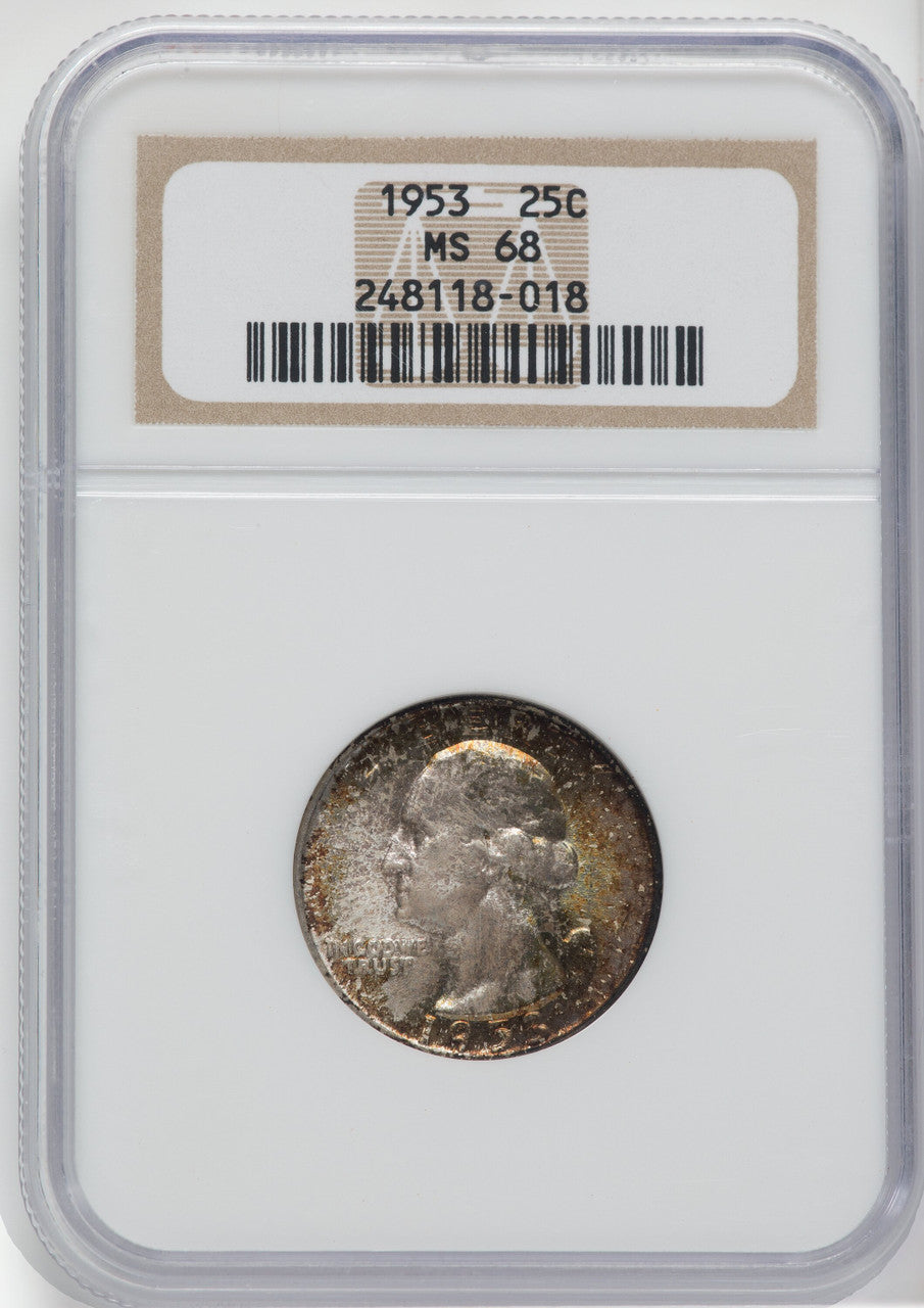 1953 25C Washington Quarter NGC MS68