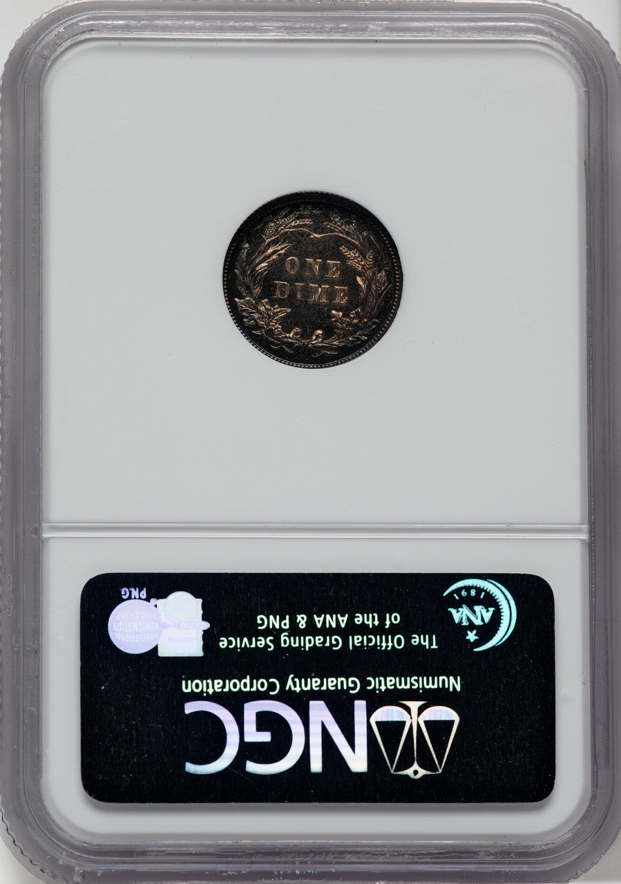 1910 10C Proof Barber Dime NGC PR64