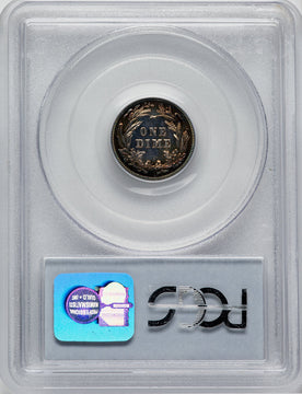 1907 10C CA Proof Barber Dime PCGS PR64