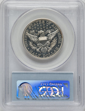 1907 50C Proof Barber Half Dollar PCGS PR62