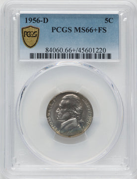 1956-D 5C FS Jefferson Nickel PCGS MS66+