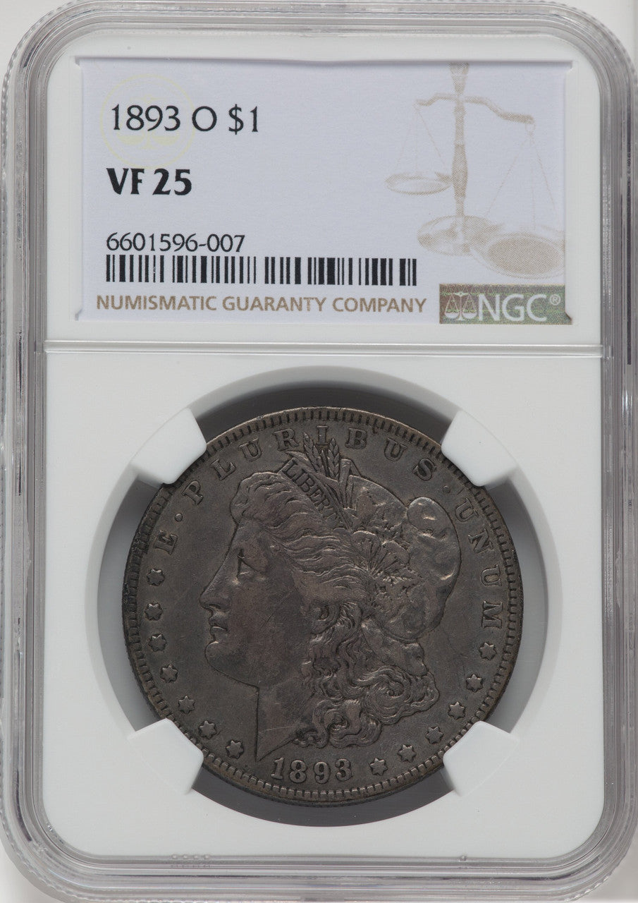 1893-O $1 Morgan Dollar NGC VF25