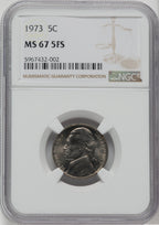 1973 5C FS Jefferson Nickel NGC MS67