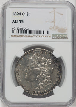1894-O $1 Morgan Dollar NGC AU55