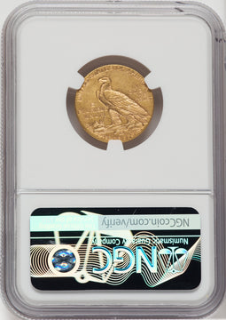 1909-O $5 CAC Indian Half Eagle NGC AU58
