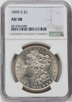 1895-S $1 Morgan Dollar NGC AU58