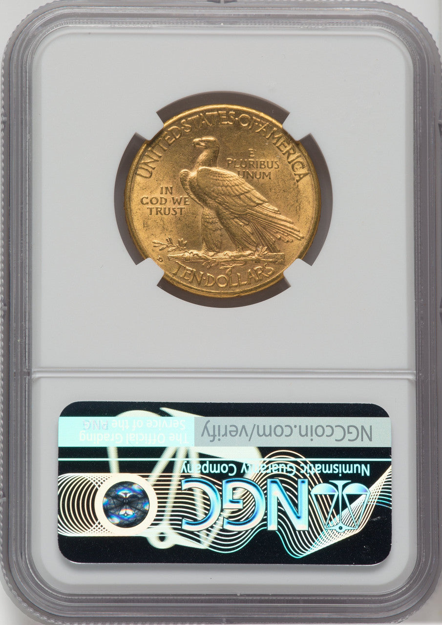 1908-D $10 MOTTO Indian Eagle NGC MS61
