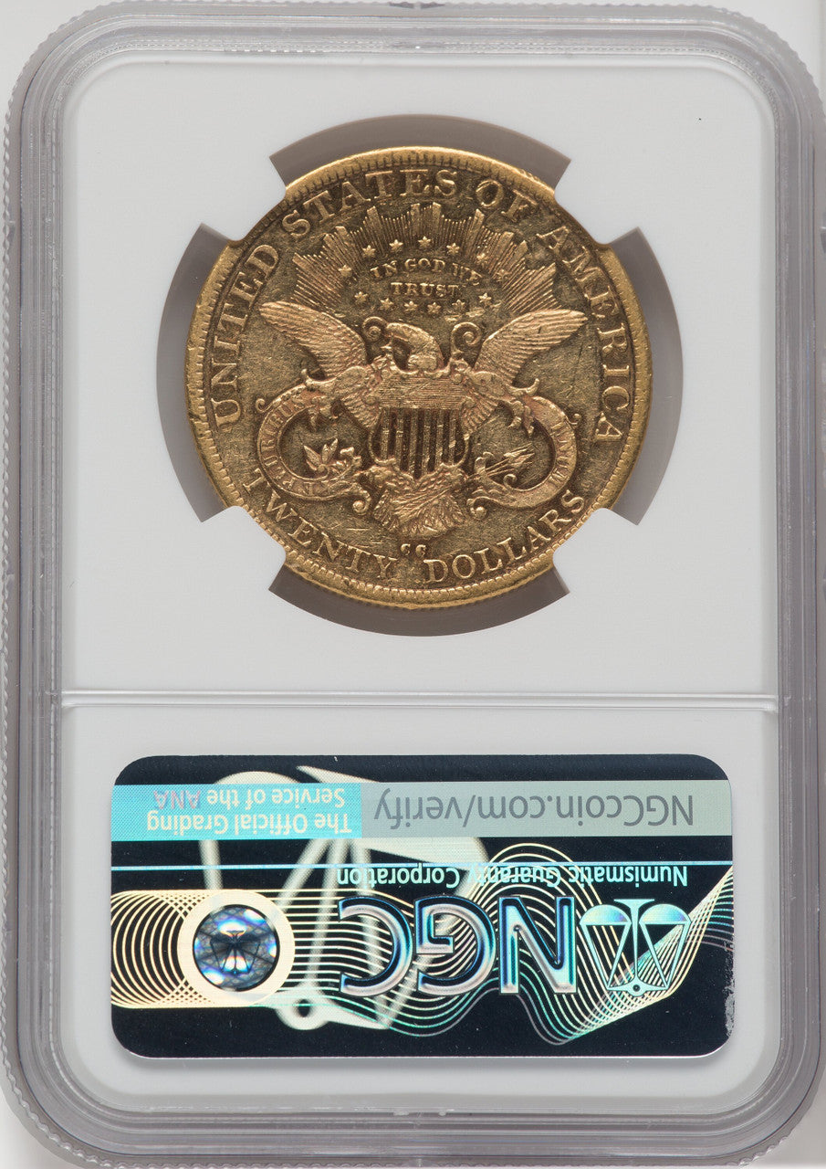 1879-CC $20 Liberty Double Eagle NGC AU53