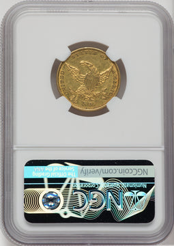 1834 $5 PLAIN 4 Classic Half Eagle NGC AU53